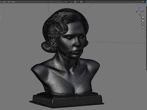 Scarlett statue Modelo 3D