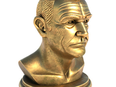 Sean Connery statue 3D Model