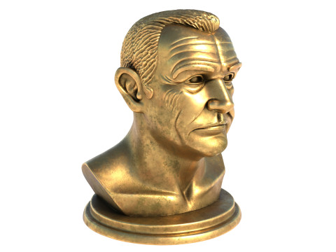 Sean Connery statue 3D Model