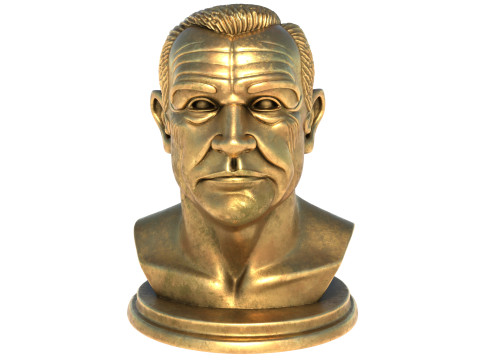 Sean Connery statue 3D Model
