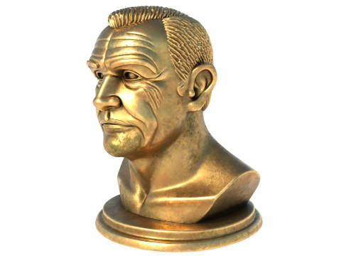 Sean Connery statue 3D Model
