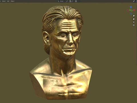 Statua di Sean Penn Modello 3D