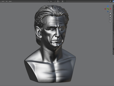 Sean penn statue Modèle 3D