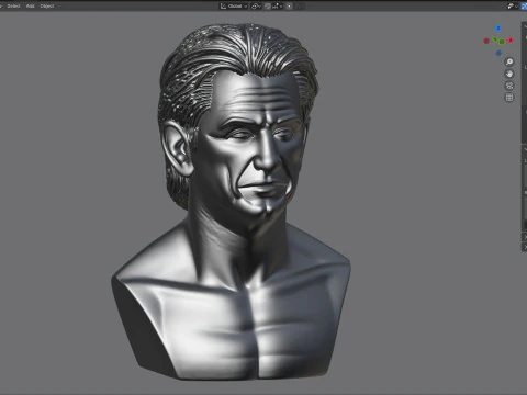Statua di Sean Penn Modello 3D