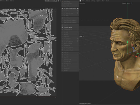 Sean penn statue Modèle 3D