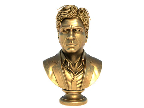 Shah Rukh Khan statue 3D Model