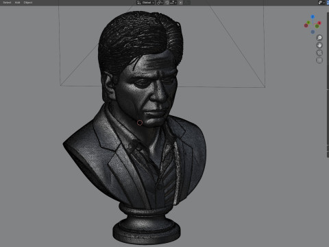 Shah Rukh Khan statue Modello 3D