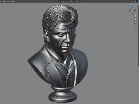 Shah Rukh Khan statue Modello 3D