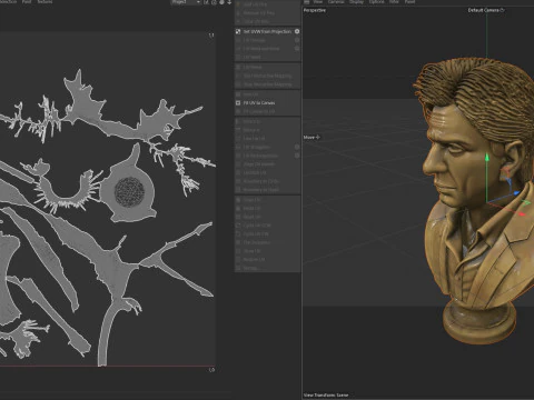 Shah Rukh Khan statue 3D Model