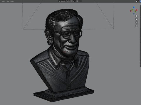 Steven Spielberg statue 3D 模型
