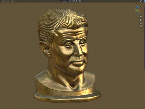 Statua di Silvestro Modello 3D