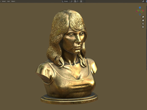Taylor statue Modello 3D