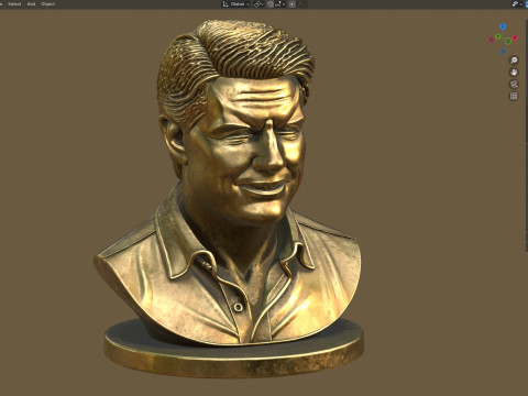 Tom cruise statue 3D Model