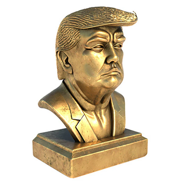 Trump statue 3D Model .c4d .max .obj .3ds .fbx .stl .blend 