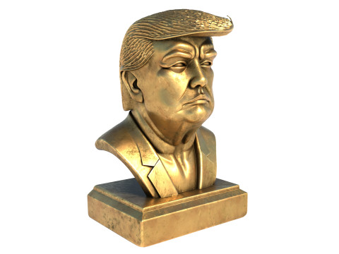 Trump statue Modello 3D