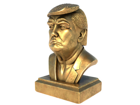 Trump statue Modello 3D