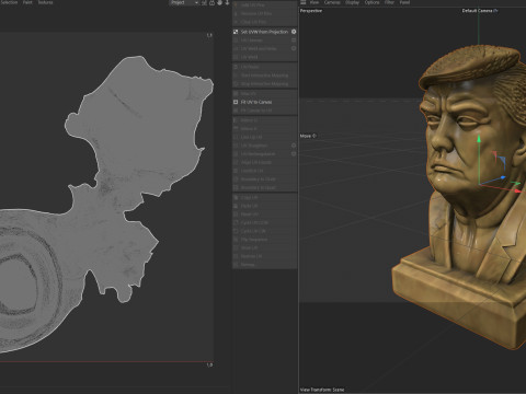 Trump statue Modello 3D