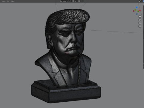 Trump statue Modello 3D
