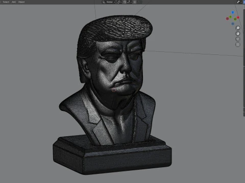 Trump statue 3D Model