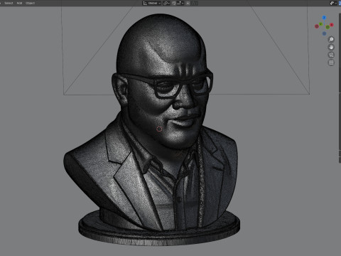 Tyler statue Model 3D