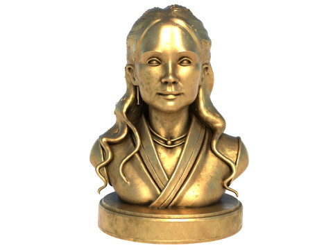 Zhang Ziyi statue 3D Model