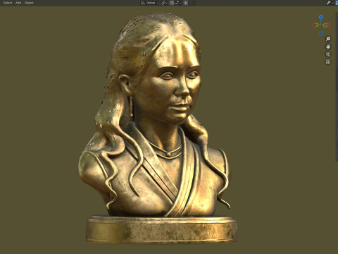 Zhang Ziyi statue 3D Model