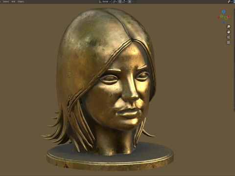 Zhao wei statue 3D Model
