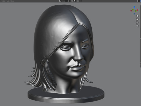 Zhao wei statue 3D Model