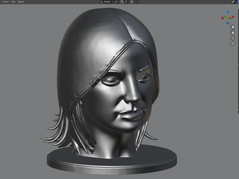 Zhao wei statue 3D Model