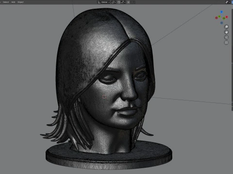 Zhao wei statue 3D Model
