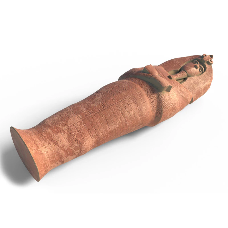 Akhenaten Coffin 3D Model .c4d .max .obj .3ds .fbx .stl .blend