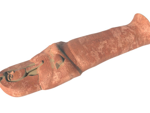 Akhenaten Coffin 3D Модель