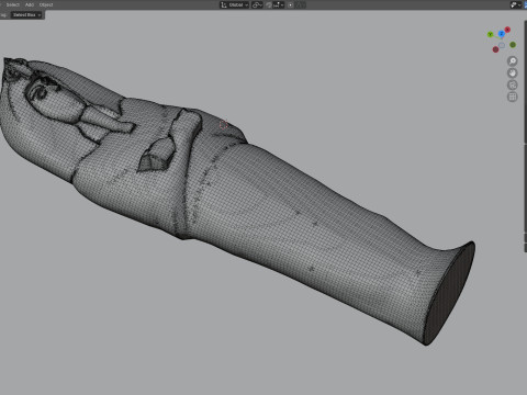 Akhenaten Coffin 3D Модель