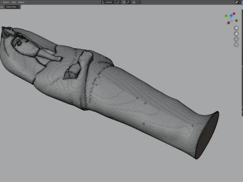 Akhenaten Coffin 3D Model