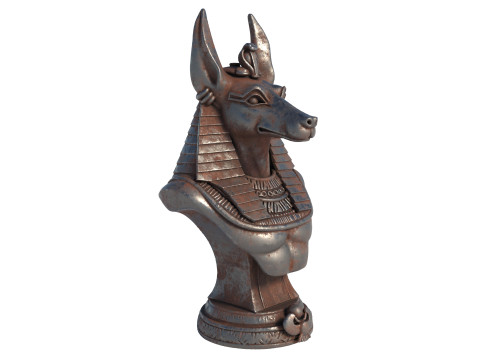 Anubis God bust 3D Model