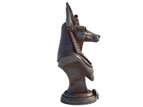 Anubis God bust 3D Model