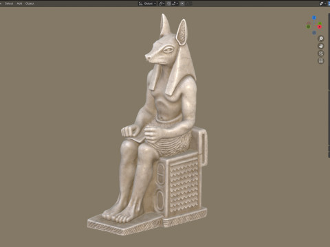 Anubis statue Modelo 3D