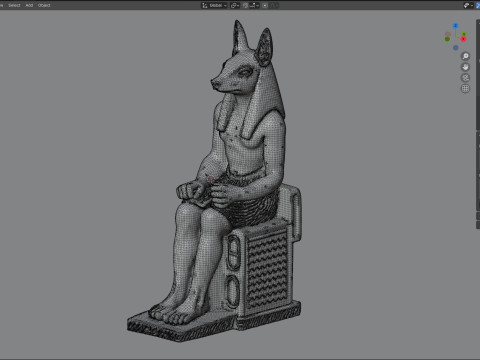 Anubis statue Modelo 3D