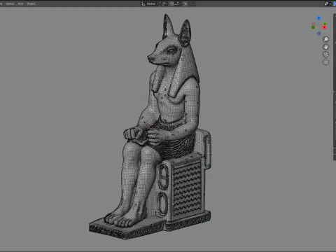 Statua di Anubi Modello 3D