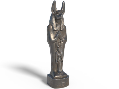 Anubis statue 2 Modelo 3D