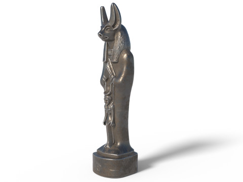Anubis statue 2 Modelo 3D