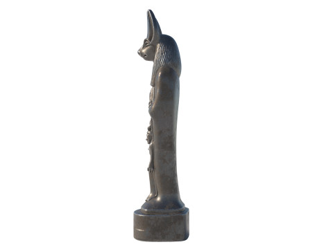Anubis statue 2 Modelo 3D