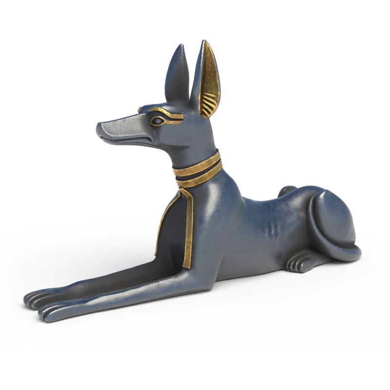 Anubis Statue Dog 3D Model .c4d .max .obj .3ds .fbx .stl .blend