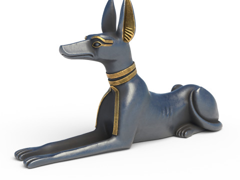 Anubis Statue Dog Modelo 3D