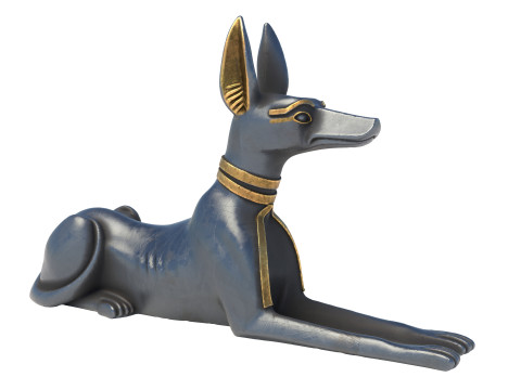 Anubis Statue Dog Model 3D