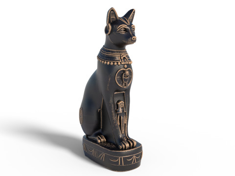 Bastet goddess cat Model 3D