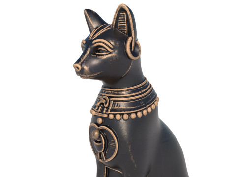 Bastet goddess cat Model 3D