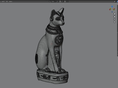 Bastet goddess cat Model 3D
