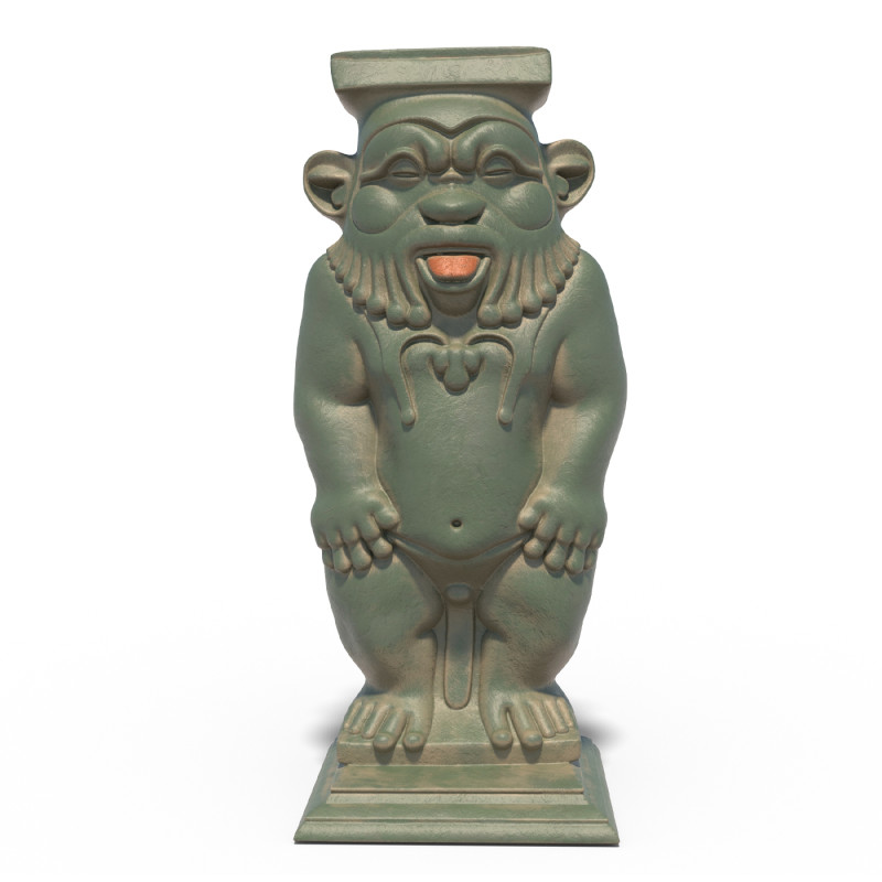 Bes Statue 3D Model .c4d .max .obj .3ds .fbx .stl .blend 