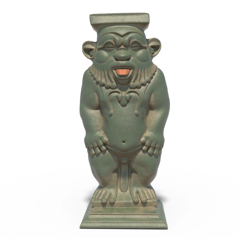 Statua di Bes Modello 3D .c4d .max .obj .3ds .fbx .stl .blend 